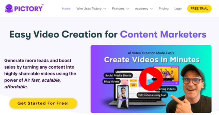 Featured AI Tools 27 Pictory AI